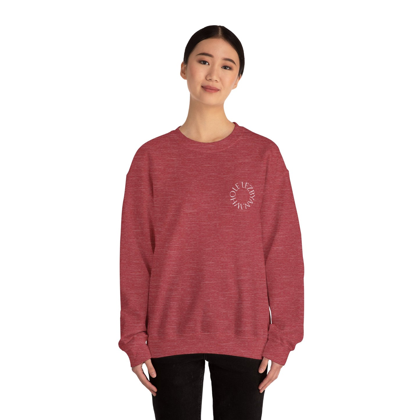 Circle Whole Lezbyan.- Cozy Unisex Crewneck Sweatshirt