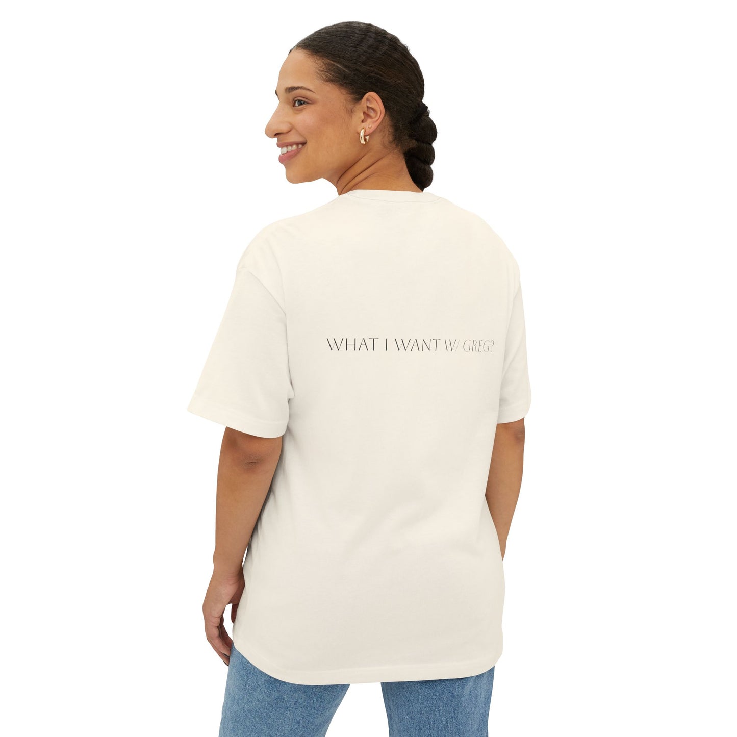 Circle Whole Lezbyan. Unisex Oversized Boxy Tee