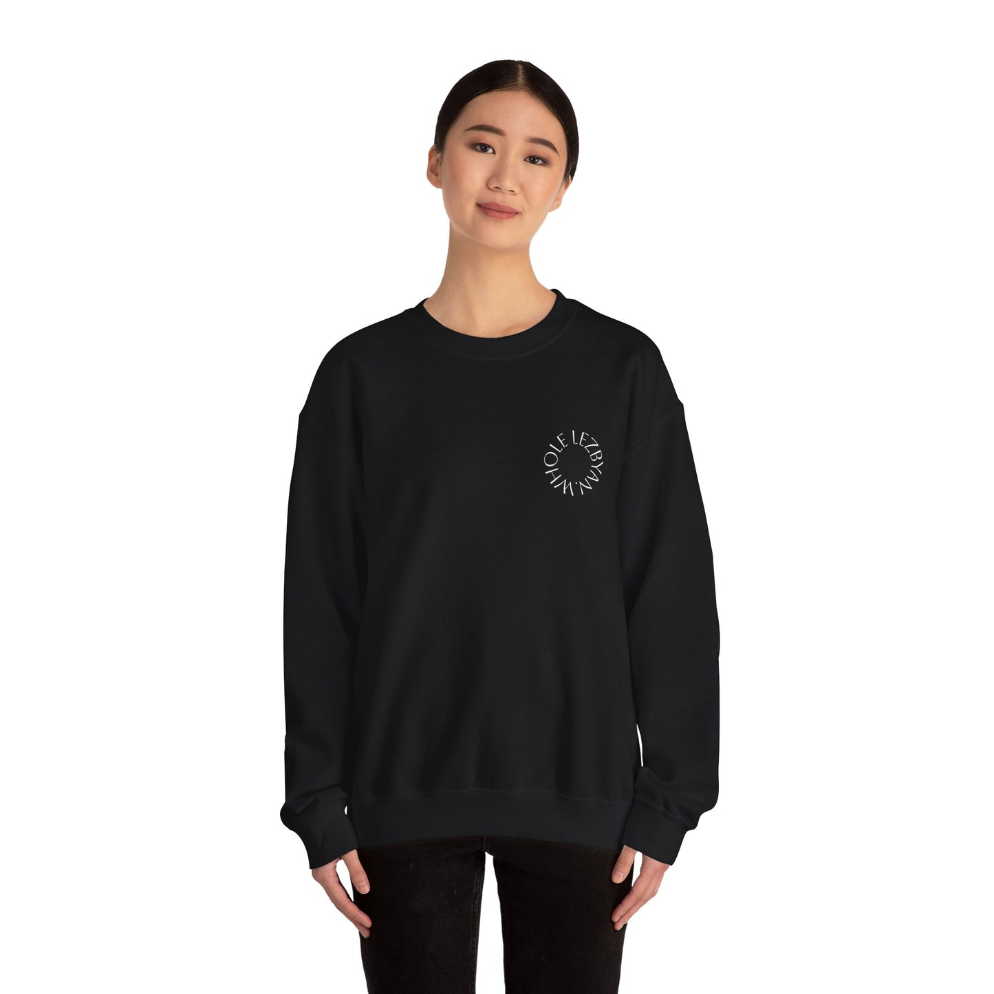 Circle Whole Lezbyan.- Cozy Unisex Crewneck Sweatshirt