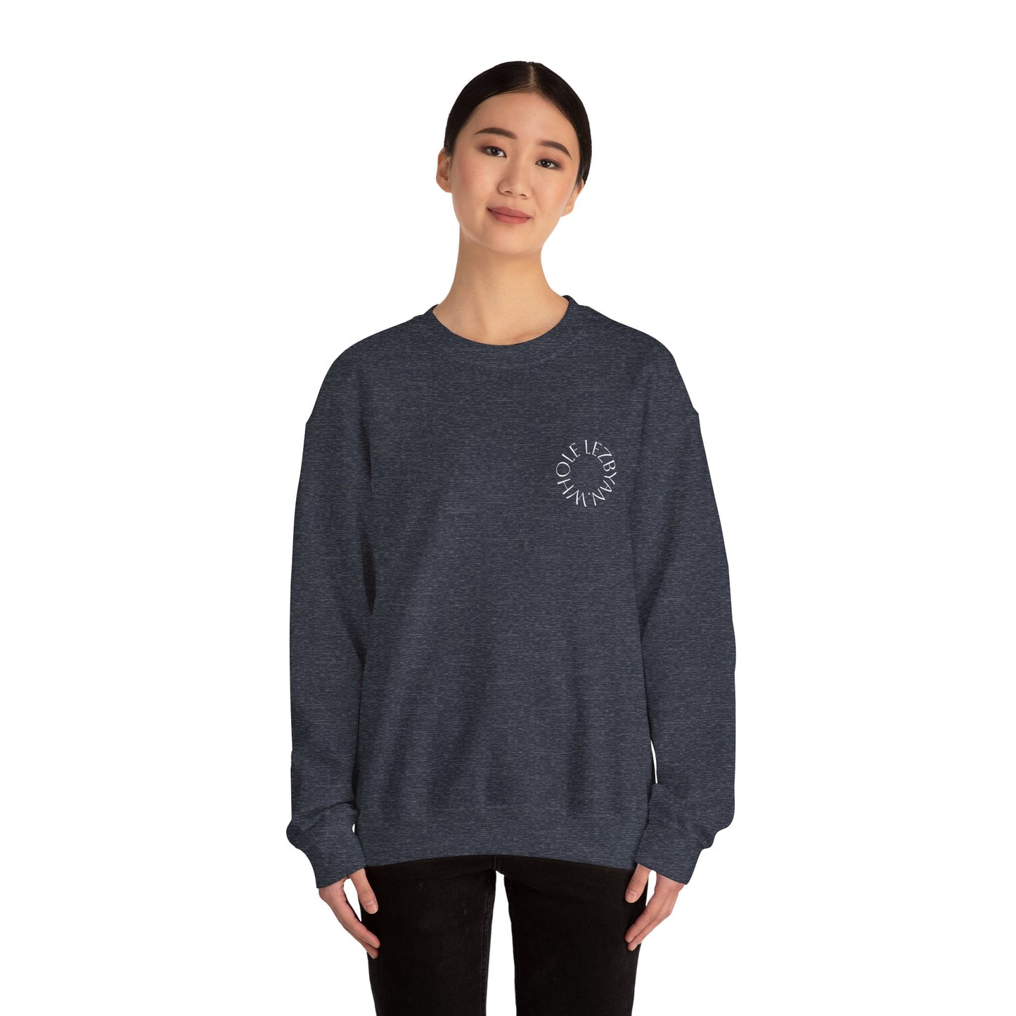 Circle Whole Lezbyan.- Cozy Unisex Crewneck Sweatshirt