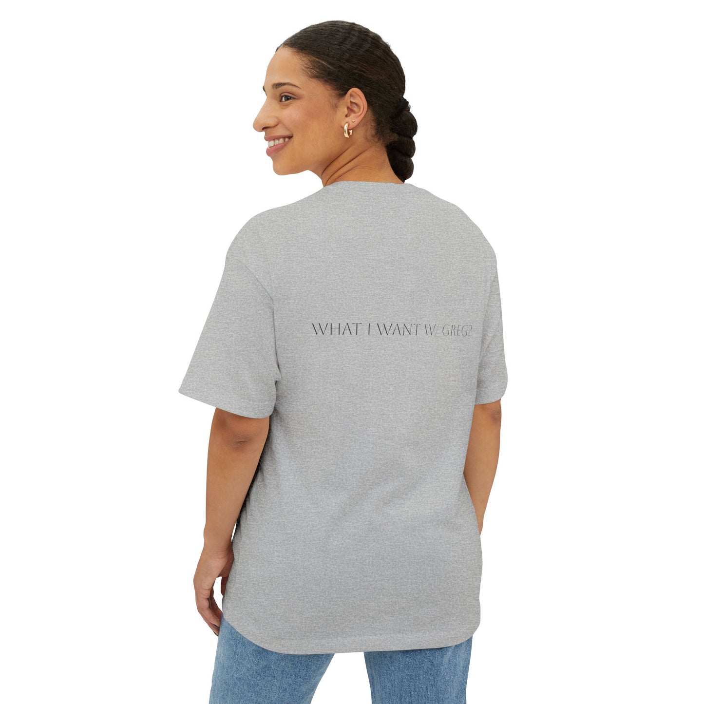 Circle Whole Lezbyan. Unisex Oversized Boxy Tee