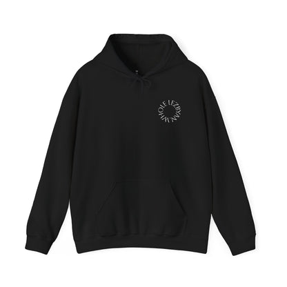 Circle Whole Lezbyan. Heavy Blend Hooded Sweatshirt - Soft Cotton-Poly Blend, Unisex Fit, Front Pocket, Custom Printing, Casual Wear